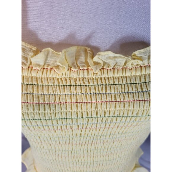 Modcloth Hot Fun In‎ The Summertime Smocked Tank Top Size Large - Picture 2 of 5